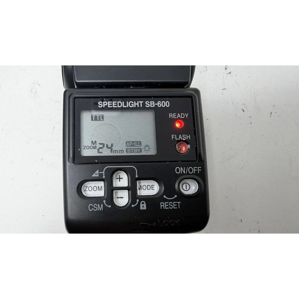 NIKON SB-600 Speedlight Camera Flash with Case - Tested